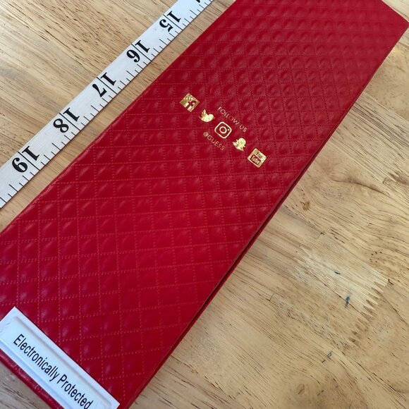 Guess Gold-Tone L.O.V.E. Layered Necklace Set With Heart Charm & Crystal Key Pen - Picture 9 of 9